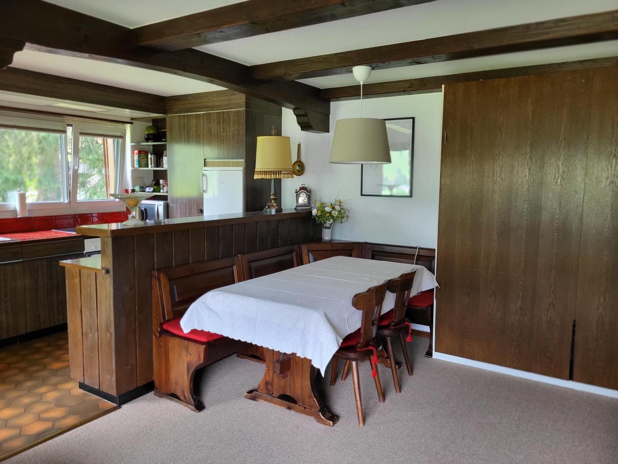 Appartement In Hus Signal Met Prachtig Uitzicht Op De Bergen Klosters Exterior foto