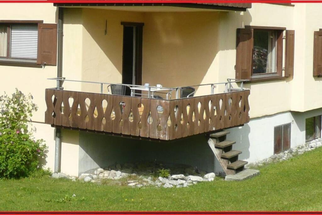 Appartement In Hus Signal Met Prachtig Uitzicht Op De Bergen Klosters Exterior foto